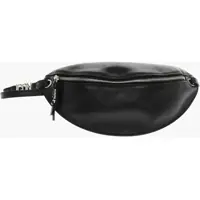 Borsete Icon Solid Color Leather Belt Bag With Metal Detail Femei