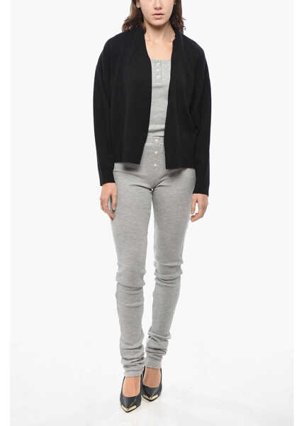 Cardigane Vince Wool Blend Buttonless Cardigan Black Femei (BM 19580939) 4