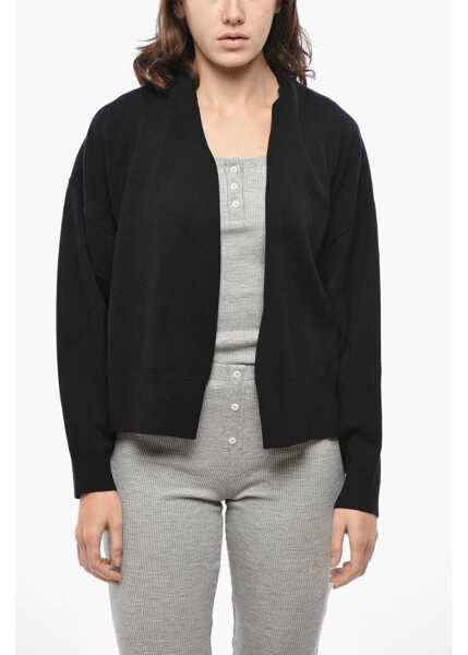 Cardigane Vince Wool Blend Buttonless Cardigan Black Femei (BM 19580939) 1