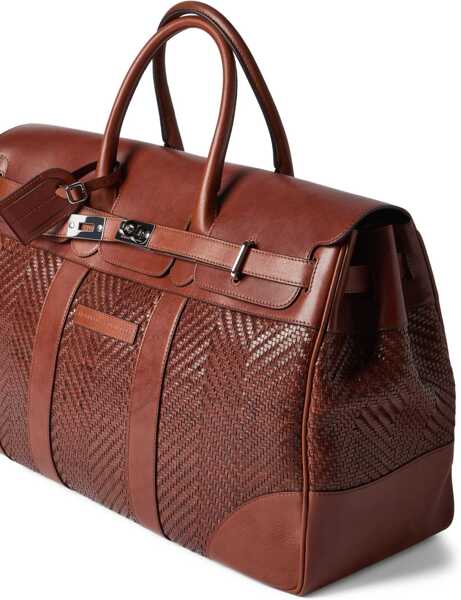 Rucsacuri Brunello Cucinelli Leather Travel Bag BRANDY Barbati (BM 19581032) 5