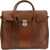Brunello Cucinelli Woven Calf Country Travel Bag BRANDY