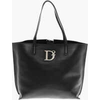 Genti de mana Leather Tote Bag With Metal Monogrm Femei