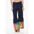 Dior Wide Leg Pants With Tie-Dye Effect Blue