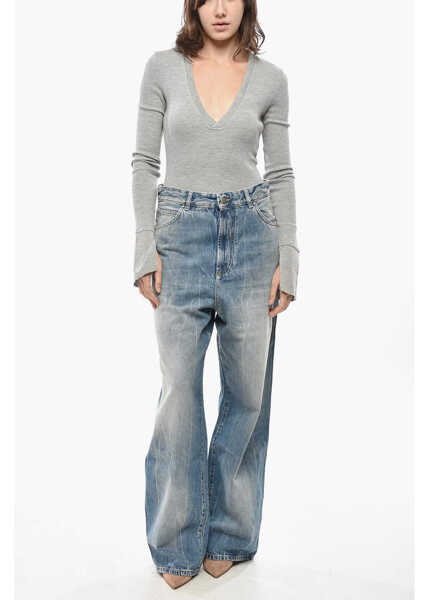 Blugi drepti 1989 STUDIO Wide Leg Chicago Delav Denims 27Cm Light Blue Femei (BM 19581092) 4