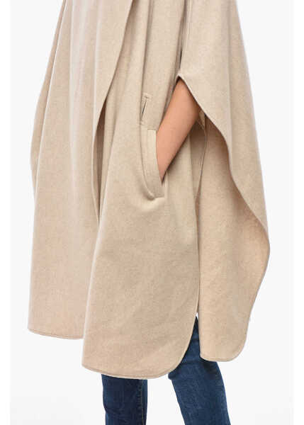 Paltoane THE GARMENT Wool Blend Mille Cape Coat Beige Femei (BM 19581098) 3