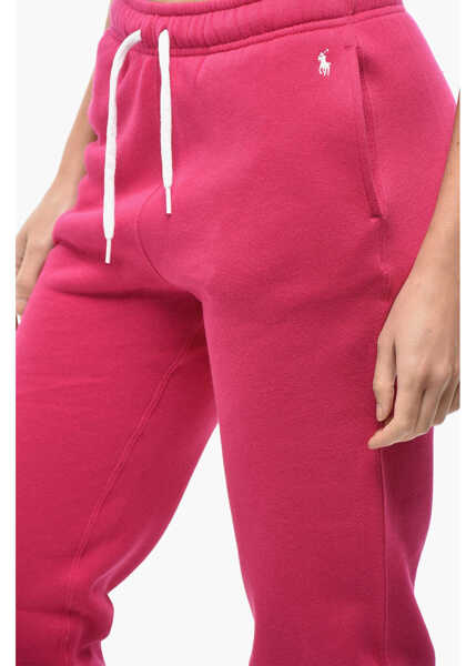 Pantaloni de trening Ralph Lauren Fleeced Jersey Sweatpants With Cuffs Pink Femei (BM 19581101) 3