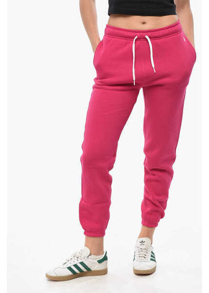 Pantaloni de trening Ralph Lauren Fleeced Jersey Sweatpants With Cuffs Pink Femei (BM 19581101) 1