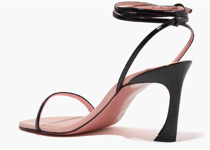 Sandale cu toc PIFERI Two-Tone Faux Leather Ankle-Strap Sandals 8Cm Pink Femei (BM 19581107) 2