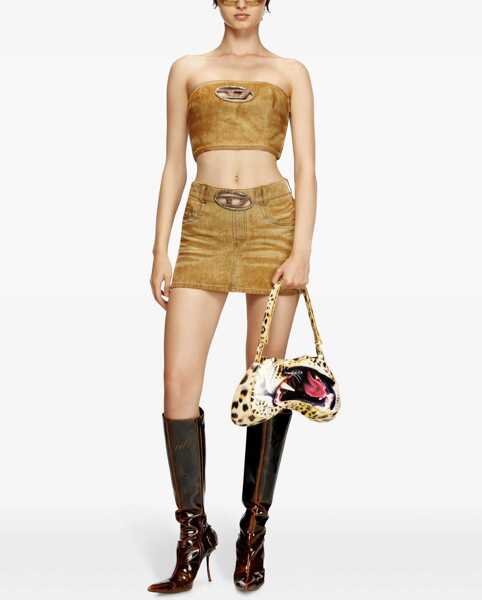 Bluze Diesel Strapless De-Villess Top With Cut-Out Detail Brown Femei (BM 19581110) 2