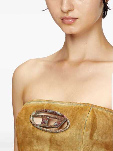 Bluze Diesel Strapless De-Villess Top With Cut-Out Detail Brown Femei (BM 19581110) 5