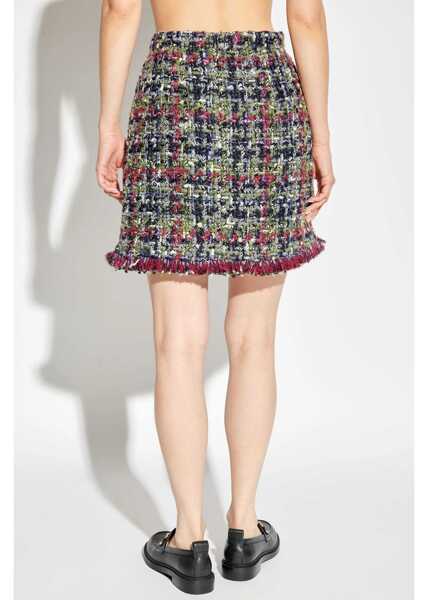Fuste scurte ETRO Multicolor Tweed Skirt With Fringed Hem Multicolor Femei (BM 19581113) 4