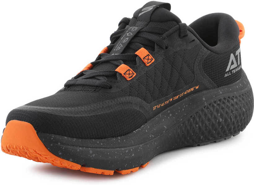 Pantofi alergare SKECHERS Go Run Supersonic Max A/T Black/Orange Black Barbati (BM 19581146) 3