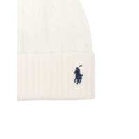Accesorii Ralph Lauren Dama - Caciuli Ralph Lauren Wool and cashmere beanie White Femei (BM 19588353) - B-mall.ro