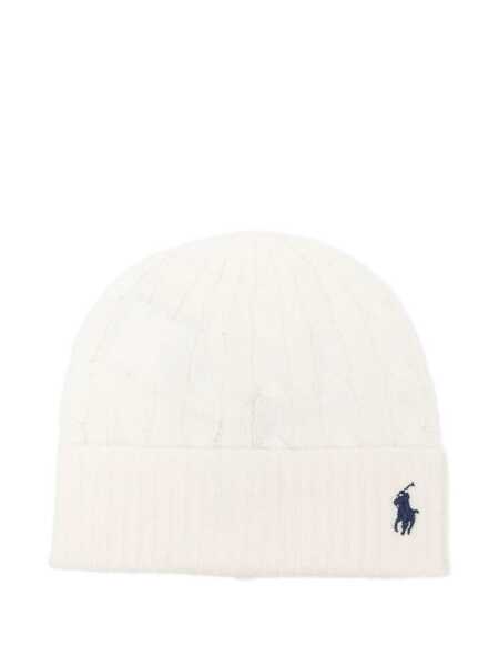 Caciuli Ralph Lauren Wool and cashmere beanie White Femei (BM 19588353) 1