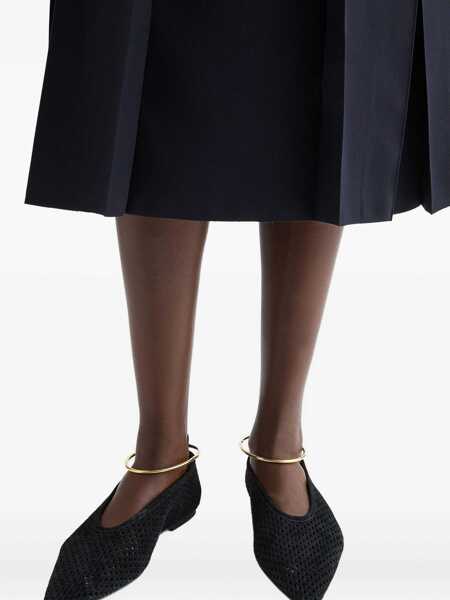 Balerini Jil Sander Suede perforated ballet flats Black Femei (BM 19588398) 4