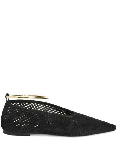 Balerini Jil Sander Suede perforated ballet flats Black Femei (BM 19588398) 1