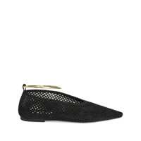 Balerini Suede perforated ballet flats Femei