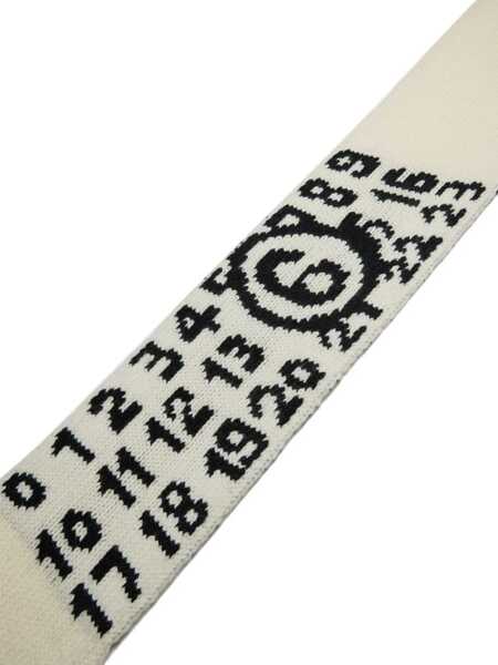 Esarfe MM6 Maison Margiela Scarves White Fete (BM 19589037) 3