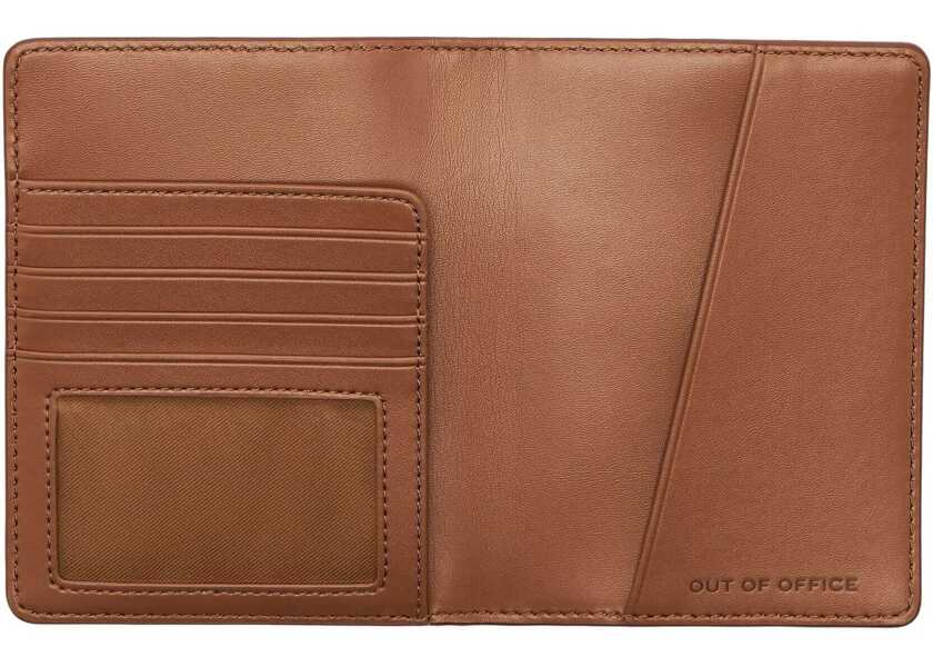 Portofele Marc Jacobs Leather Passport Holder BUFF Femei (BM 19589318) 3