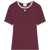 COURR&Egrave;GES "Signature Contrast" T-Shirt BORDEAUX