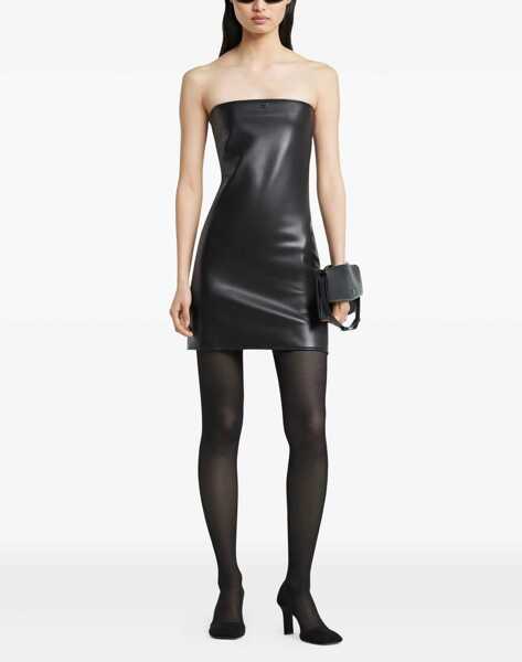 Rochii casual COURRGES Mini Bustier Lingerie Dress BLACK Femei (BM 19589519) 2