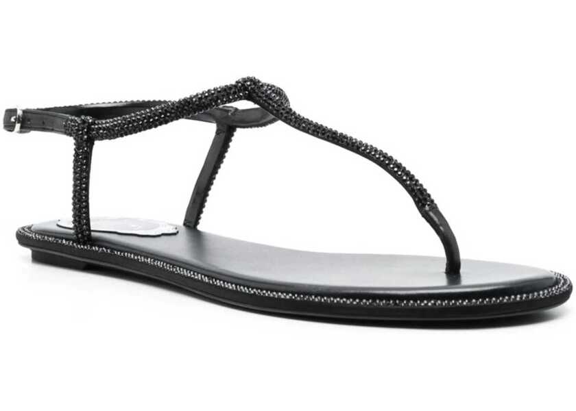 Balerini Rene Caovilla Sandal Diana BLACK Femei (BM 19589576) 2