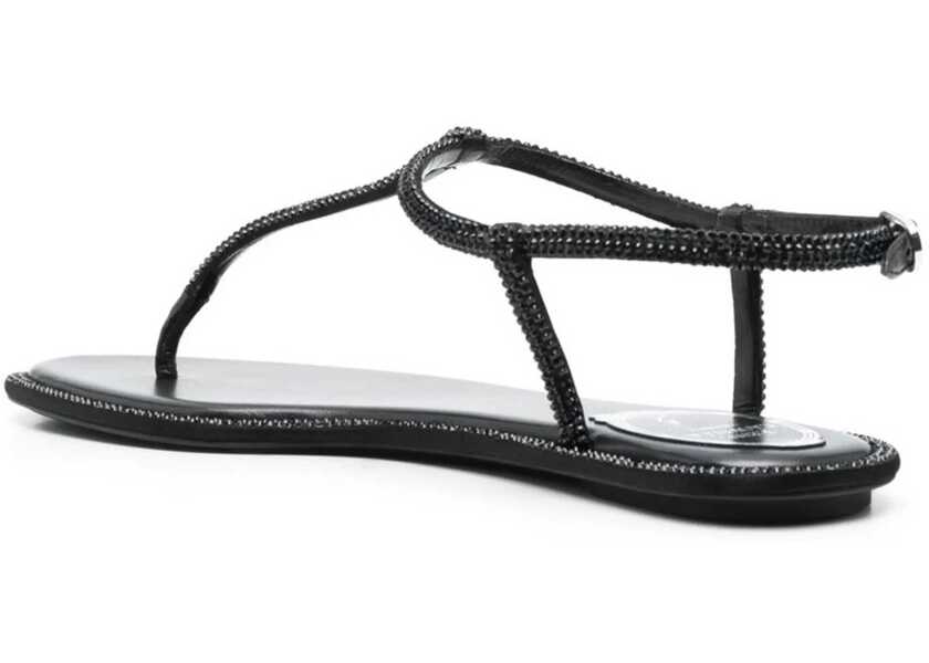 Balerini Rene Caovilla Sandal Diana BLACK Femei (BM 19589576) 3