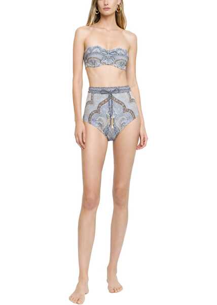 Sutiene ZIMMERMANN Wanderlust Bikini Top BLUE Femei (BM 19589651) 2