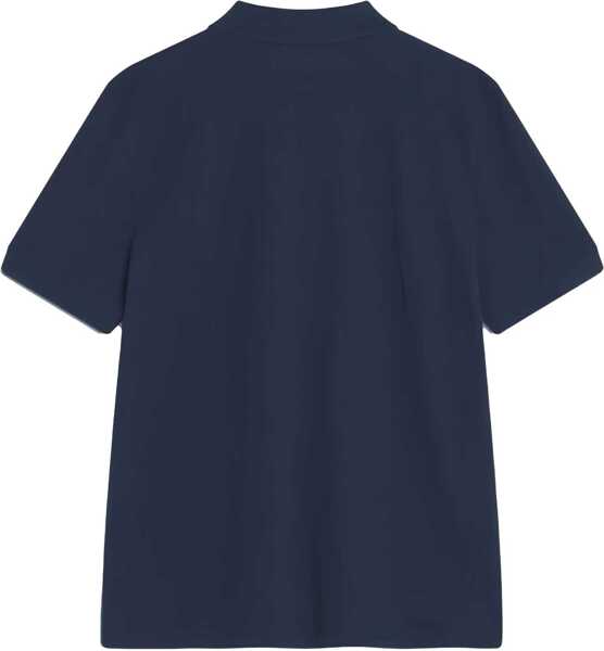 Tricouri Polo MAISON KITSUN Polo With Logo BLUE Barbati (BM 19589726) 3