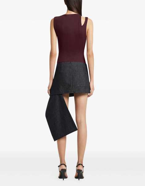 Bluze COURRGES Oblique 90S Top BORDEAUX Femei (BM 19589750) 4