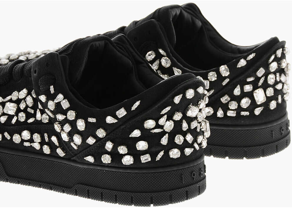 Sneakers 1989 STUDIO Low-Top Leather Sneakers Embellished With Crystals Black Barbati (BM 19589837) 2