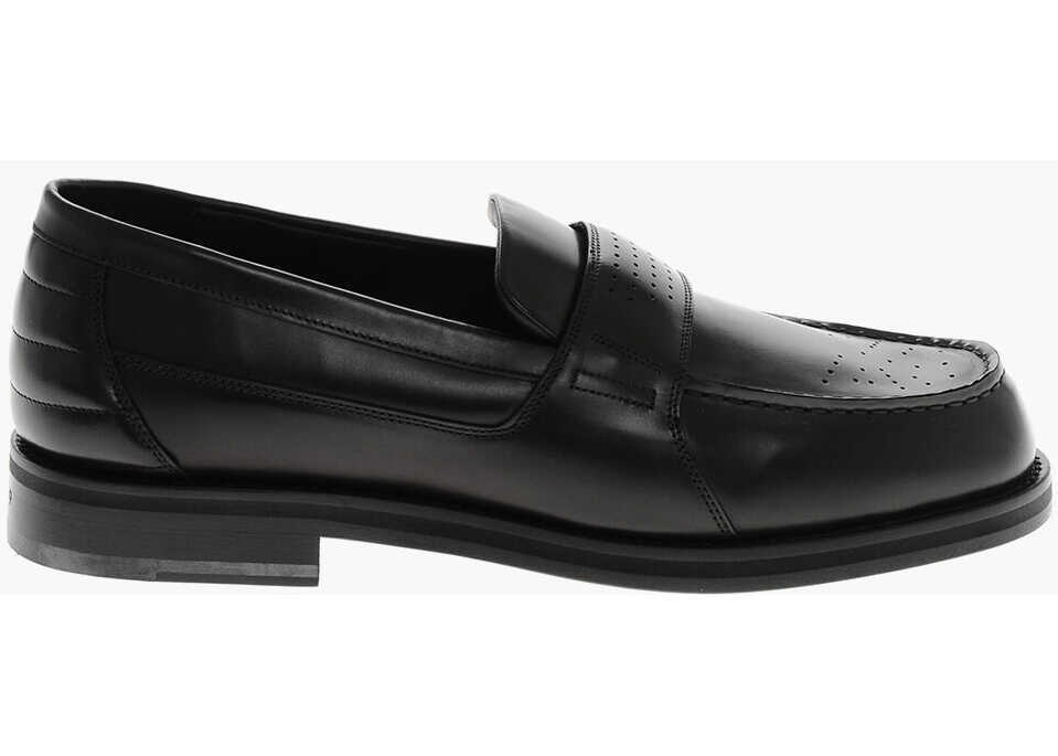 Mocasini 1989 STUDIO Solid Color Leather Loafers Black Barbati (BM 19589840) 3