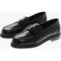 Mocasini Solid Color Leather Loafers Barbati