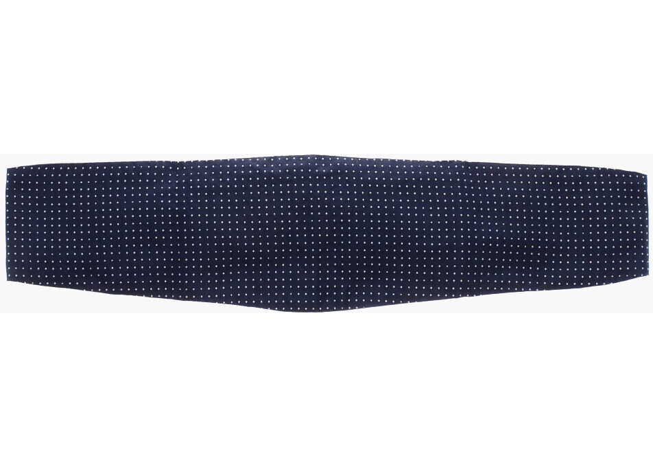 Curele CORNELIANI Cc Collection Silk Cummerbund With Micro Patterns Blue Barbati (BM 19589843) 1