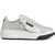 DSQUARED2 Metallic Leather Low Top Sneakers Silver