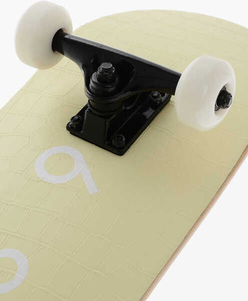 Accesorii de voiaj 1989 STUDIO Skateboard With Multilayer Wooden Deck And Crocodile-Effect Yellow Barbati (BM 19589864) 4