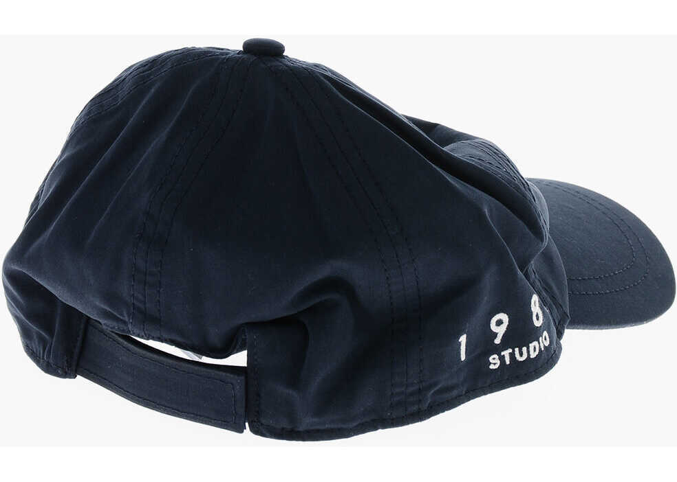 Caciuli 1989 STUDIO Solid Color Cap With Embroidered Logo Blue Barbati (BM 19589870) 3