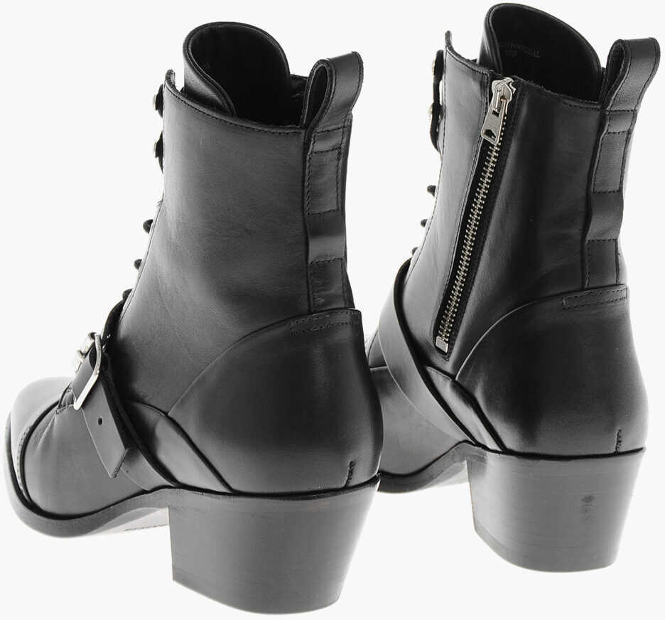 Botine AllSaints Leather Katy Biker Ankle-Boots Heel 5.5Cm Black Femei (BM 19589876) 2