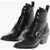 AllSaints Leather Katy Biker Ankle-Boots Heel 5.5Cm Black