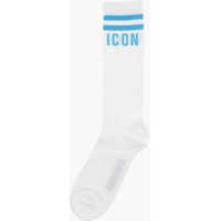 Sosete pentru Barbati - Sosete DSQUARED2 Icon Long Socks With Contrasting Monogram White Barbati (BM 19589879) - B-mall.ro