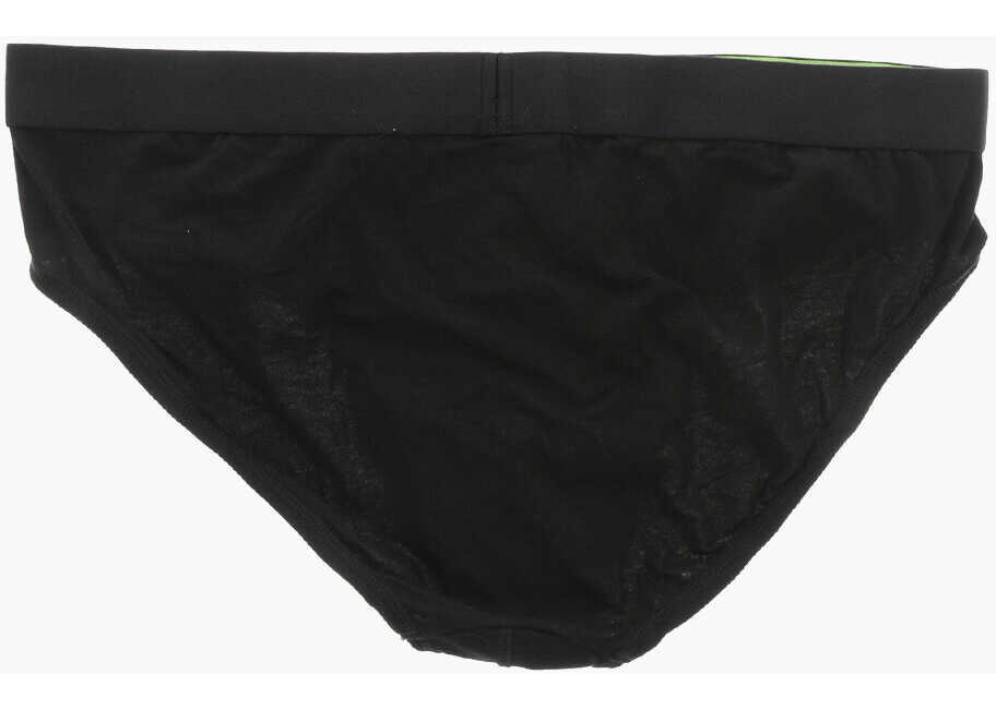 Lenjerie intima DSQUARED2 Solid Color Brief With Contrasting Logo Black Barbati (BM 19589882) 3