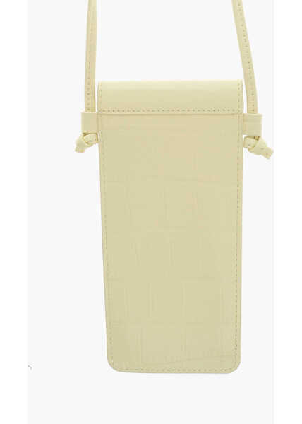 Huse mobil & tablete 1989 STUDIO Crocodile Effect Leather Phone Case Yellow Barbati (BM 19589885) 2