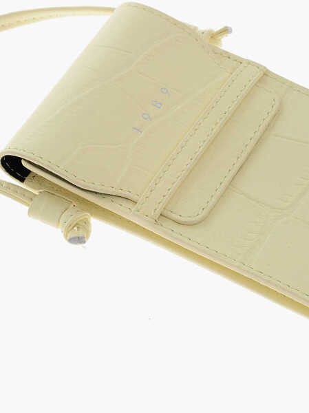 Huse mobil & tablete 1989 STUDIO Crocodile Effect Leather Phone Case Yellow Barbati (BM 19589885) 4