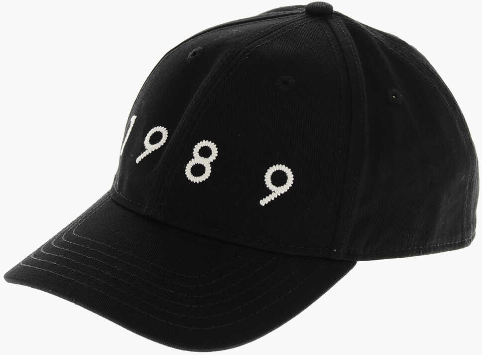 Caciuli 1989 STUDIO Solid Color Cap With Contrasting Logo Black Barbati (BM 19589903) 1