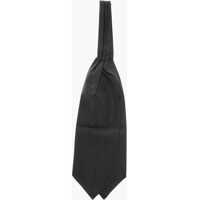 Cravate Micro Polka Dots Silk Ascot Tie Barbati