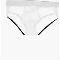 Chiloti Versace pentru Barbati - Chiloti Versace Stretch Cotton Briefs With Contrasting Edges And Rhinestone Black & White Barbati (BM 19589936) - B-mall.ro