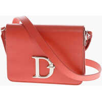 Genti DSQUARED2 Dama - Genti de umar DSQUARED2 Leather Shoulder Bag With Monogram Red Femei (BM 19589945) - B-mall.ro