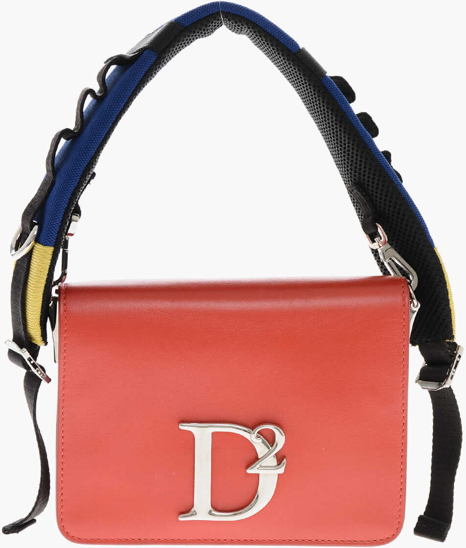 Genti de umar DSQUARED2 Leather Shoulder Bag With Monogram Red Femei (BM 19589945) 1