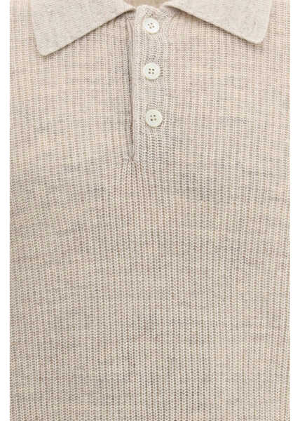 Tricouri Polo Brunello Cucinelli Cotton Polo Sweater JUTANOCCIOLA Barbati (BM 19590029) 3