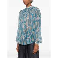 Camasi Dama - Camasi casual ETRO Pleated Shirt with band collar X0809 Femei (BM 19590035) - B-mall.ro